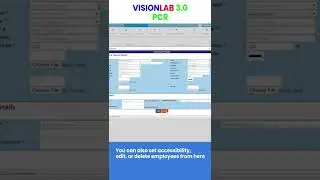VisionLab 3.0 (PCR)- How add new employee