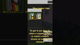 Copper cape mc  #minecraft #capes