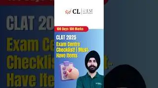 🚨 Must-Have Items to Carry to the Exam Centre! | CLAT 2025 Essentials! 📋 #clat2025 #clatexam #clat