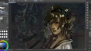 painting some dark fantasy character art (12/18/25 vod)