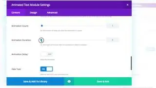 Animated Text Module for Divi