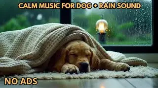 Dog Sleep Music with Rain Sounds -  Dog Healing Music 🎧 Sleep Dog Music Maintaining Quiet Balance