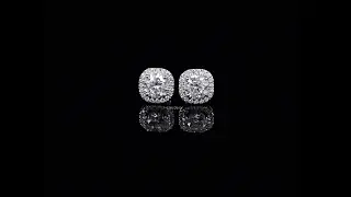 Dazzling Round Cut Halo Studs &ndash; Ethically Crafted Lab-Grown Diamonds @Earsdecor ​
