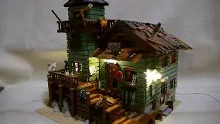 LEGO 21310 lighting install