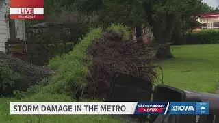 Storm damage in the Des Moines metro