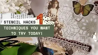 🇬🇧 STENCIL HACKS [1/3] - ONE STENCIL - SEVERAL TECHNIQUES YOU WANT TO TRY TODAY!