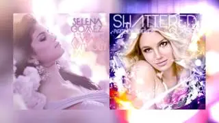 Selena Gomez & Britney Spears-A Year Without Rain|Shattered Glass (Mashup)