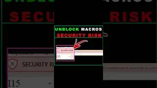 Макросы Excel, угрожающие безопасности | Разблокировать макросы Excel