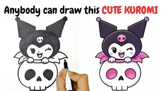 How to draw cute Kuromi Sanrio for beginners 