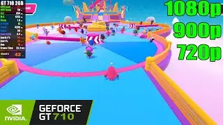 GT 710 2GB | Fall Guys - 1080p, 900p, 720p