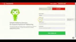 Localancers / Freelance Directory / Registration Walkthrough