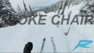 skiing STOKE CHAIR at REVELSTOKE!