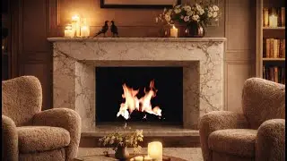 Cozy at Home | Crackling Fire Cozy Ambience & Smooth Jazz