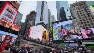 My Art in Times Square: Projected Paintings on the Big Screen!