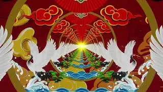 Chinese Style Motion Graphic, animation, arena, backdrop, blinking light, club, led screen