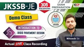 Introduction to Rigid Pavement Design, important topic for JKSSB JE Civil written exam preparation