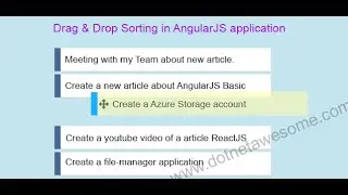 Reordering list via drag & drop  in AngularJS application