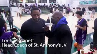 St. Anthony JV @ St. Monica JV Post-Game Interview #basketball