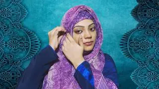4 Layer Long Dupatta Hijab Style with Niqab and without Niqab - Hijab Tutorial