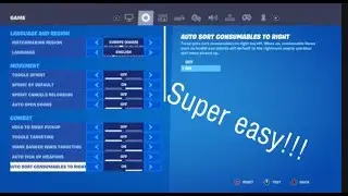 How to auto sort consumables to the right of your inventory (tutorial)
