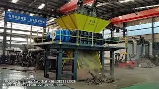 Heavy duty preshredder for scrap metal recycling/primary shredder/double shaft shredder