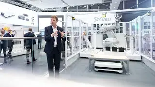 Welcome at automatica 2023 - Our brief St&auml;ubli booth tour!