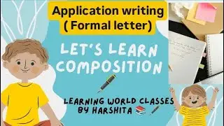 APPLICATION WRITING ( Formal letter) #teaching #school #education