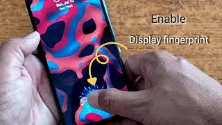 How to get in display fingerprint lock any Redmi | enable under display fingerprint scanner