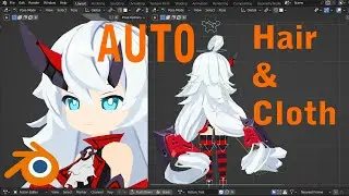 BLENDER Rigging Invisibility and Automatic HAIR and CLOTH