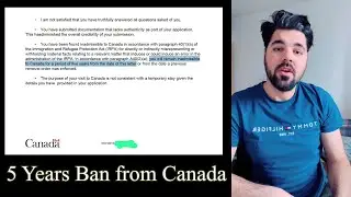 5 Years Ban From Canada due to Fake Bank Statement