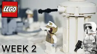 Building the Battle of Hoth in LEGO | Episode 2 | Custom Turrets & Snow Work
