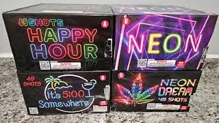 Happy Hour, Neon, Neon Dream и It's 5:00 Somewhere 49 shots Fireworks (Обязательно к просмотру) 🔥...