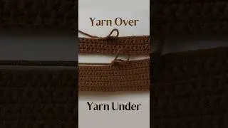 Yarn Over vs Yarn Under SC