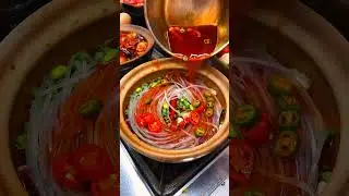🥰Satisfying with hot street food🥳#streetfood #satisfying video#cooking #asmr#shorts