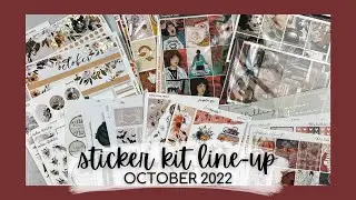 OCTOBER KIT LINE-UP | all the kits and decorative stickers i'll need for the month in 2 planners!