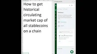 Get DeFiLlama data in Excel and Google Sheets - Stablecoin Historical Chart of Chain