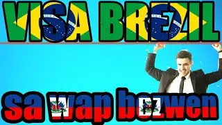 Nou ka edew pran visa Bresil la ?? #visabresil #hatianyoutuber