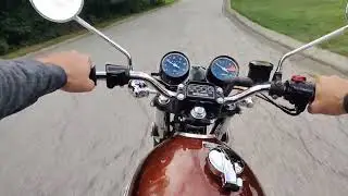 1972 Honda CB 500 start up and ride