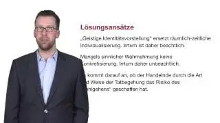 Error in persona und aberratio ictus (Klassiker des Strafrechts in weniger als 15 Minuten)