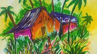 #easydrawing #brushpendrawing #easyartideas #drawing4kids #naturedrawing #art