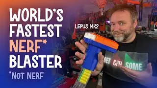 The fastest Nerf blaster in the world! 50 darts/second Lepus MK2 sent by Frontline Foam