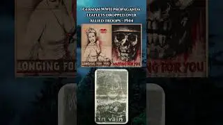 German WWII propaganda leaflets dropped over Allied troops - 1944 #ww2 #leaflets #history
