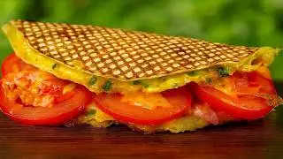 No oven required! Just place eggs on a tortilla! Better than pizza and super easy.