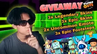 LIVE STUMBLE GUYS | SPECIAL GIVEAWAY SKIN LEGENDARY AND EPIC, FOOTSTEP AND EMOTE ONLY #sgxgiveaway