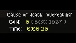 Noita - OverFed % Speedrun (0:00:20) | Sneed Plays