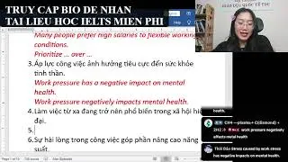 LUYỆN VIẾT CÂU TRONG IELTS WRITING - CÔ MY ĐẶNG IELTS