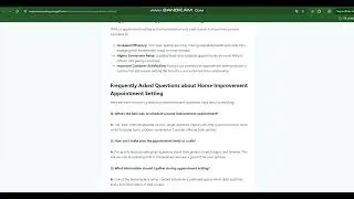 Home Improvement Appointment Setting: The Ultimate Guide to Booking More Jobs