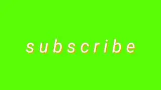 Green screen overlay subscribe button aesthetic