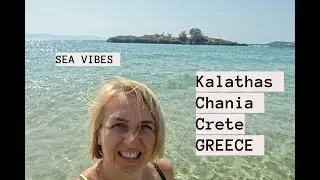 sea vibes in Kalathas Beach near Chania , Crete , GREECE #2021