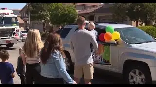 Henderson family holds birthday drive-by celebration